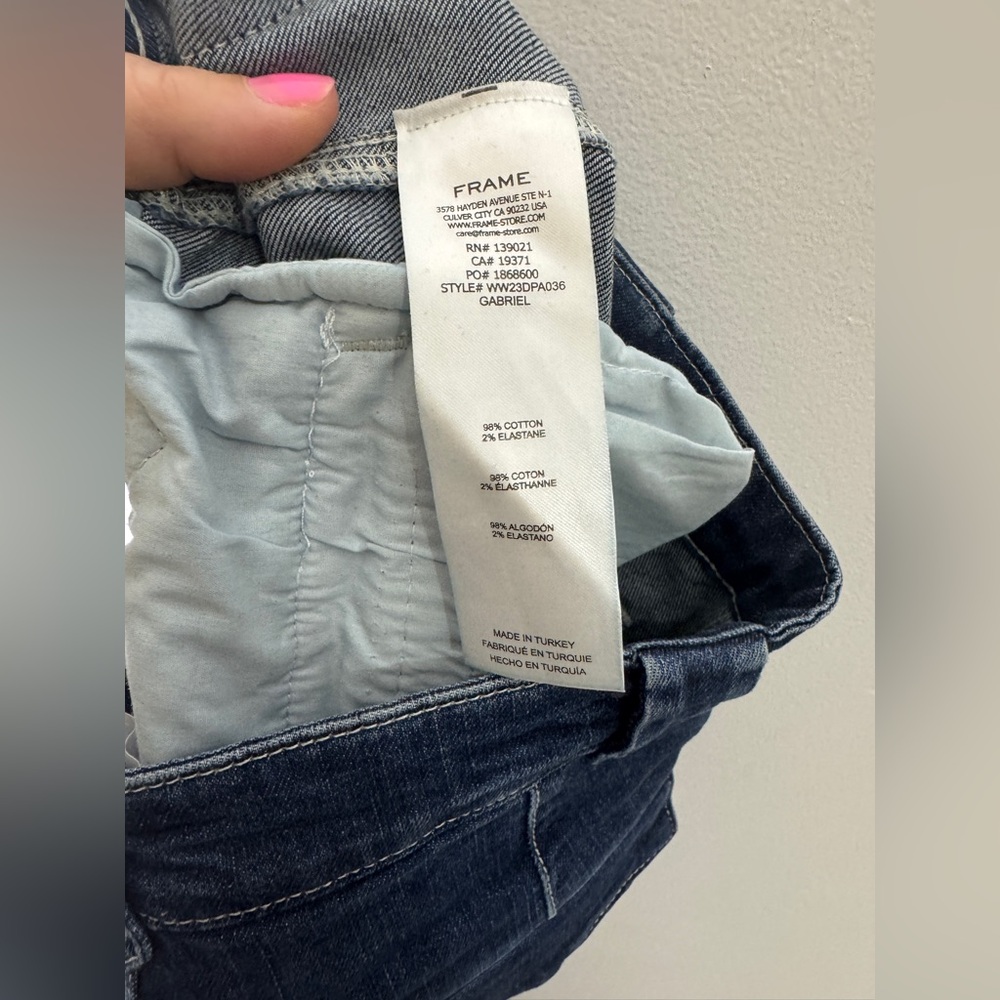 Frame Utility Wide Leg Jeans Size 26 - Picture 6 of 6